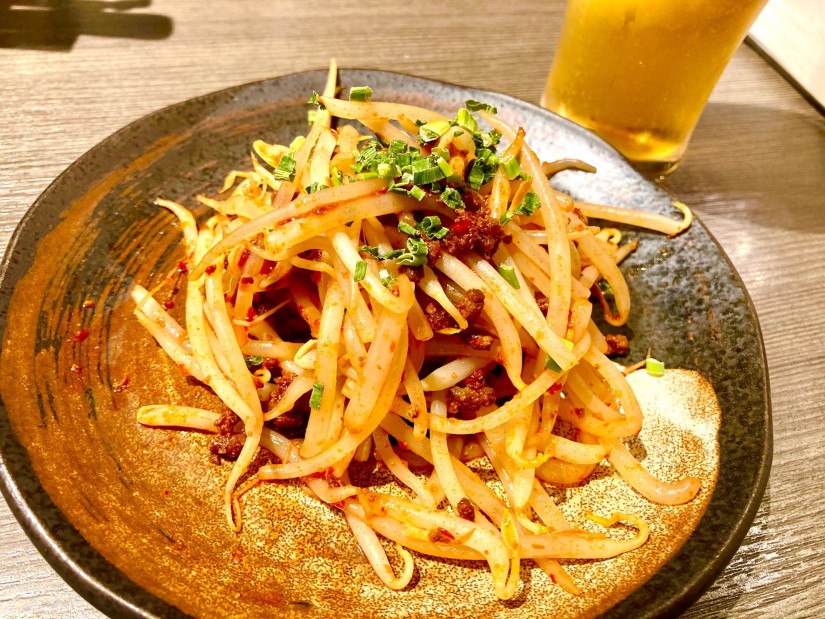 ピリ辛肉味噌もやし