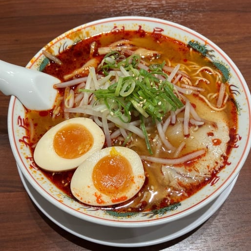 辛みそ味玉ラーメン
