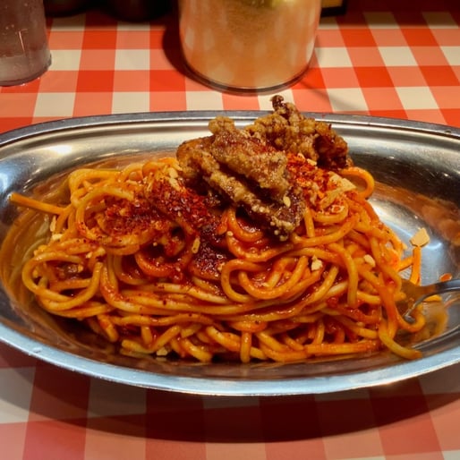 辛い辛いナポリタン