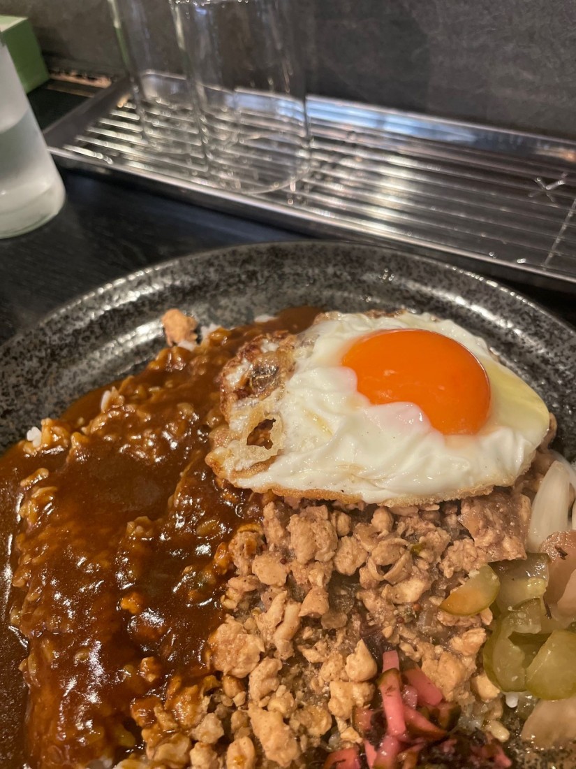 ビーフ+激辛チキンキーマ