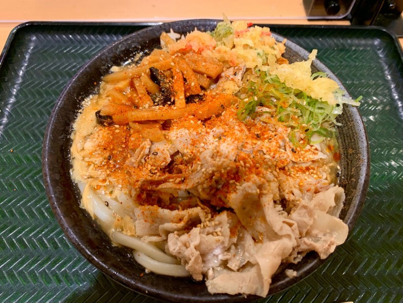 豚肉酸辣湯(サンラータン)うどん