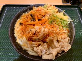 豚肉酸辣湯(サンラータン)うどん