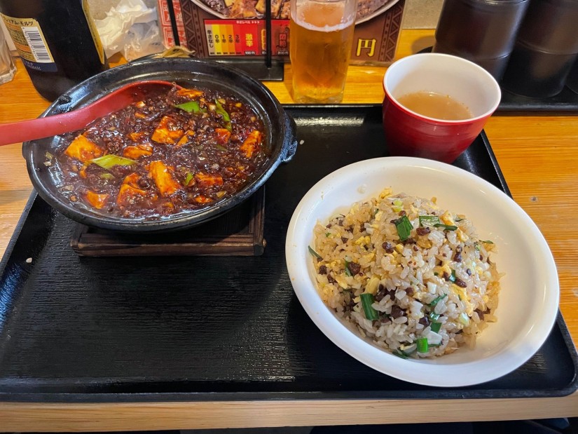 麻婆豆腐定食  超激辛