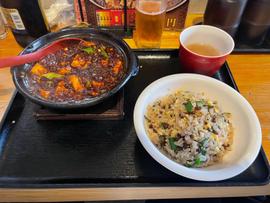 麻婆豆腐定食 超激辛