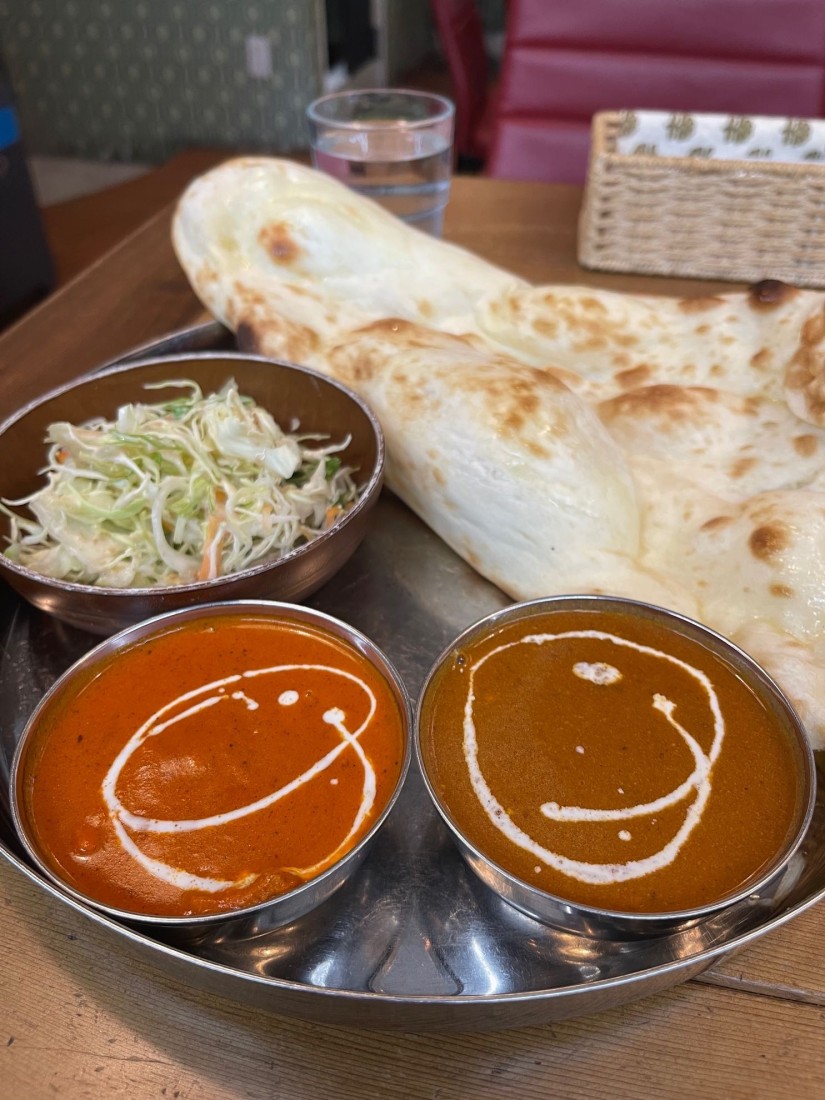 ランチセットB バターチキンカレー/ラムカレー 激辛