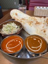 ランチセットB  バターチキンカレー/ラムカレー 激辛