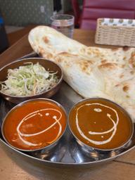 ランチセットB  バターチキンカレー/ラムカレー 激辛