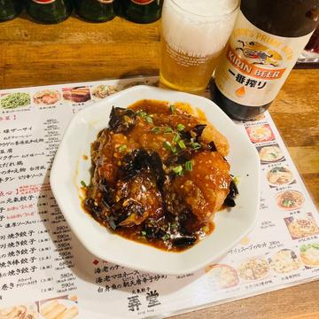白身魚の朝天唐辛子炒め