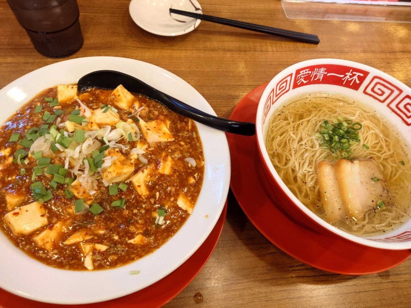 麻婆丼定食