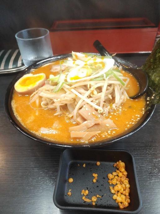 辛みそラーメン野菜トッピング