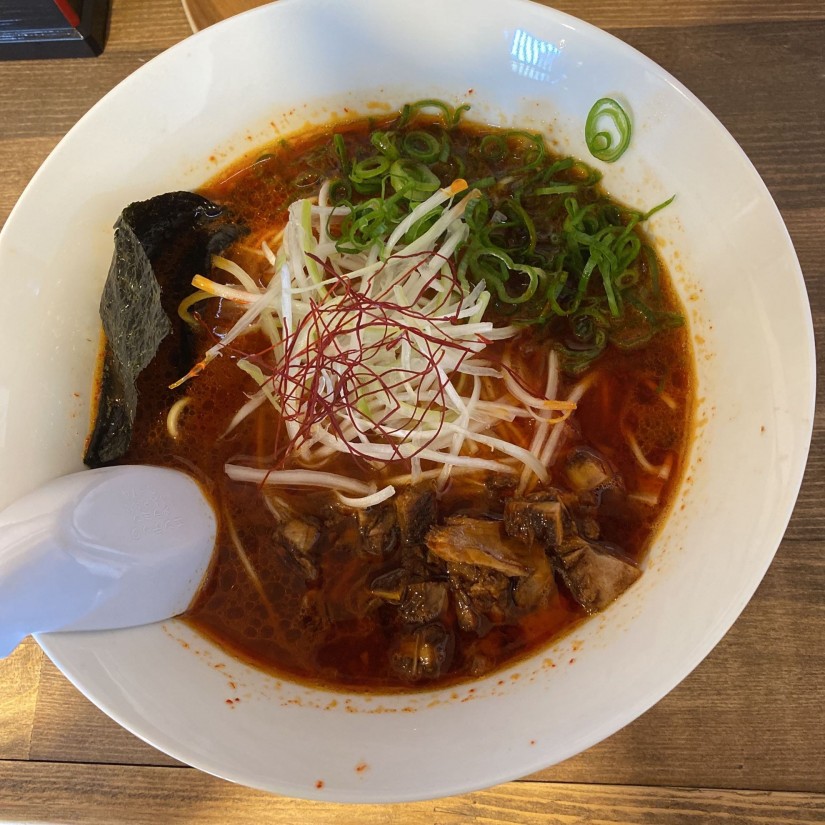 辛にぼラーメン お店の3辛で個人的には1辛くらいでした。