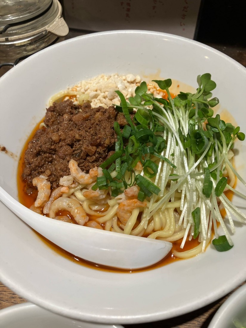 日式汁なし坦々麺 3辛4痺