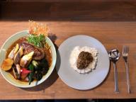 真鯛のスープカレー、ハンバーグ、パダントッピング 激辛、ハバネロトッピング