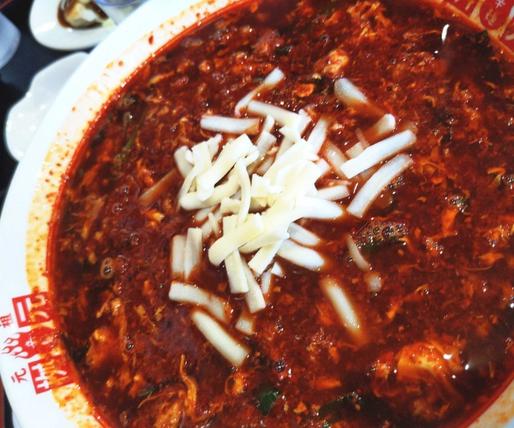 元祖辛麺 チーズトッピング 20辛