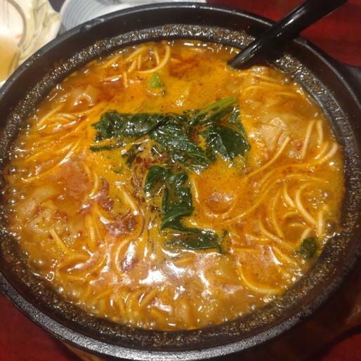 海老ワンタン麺 花椒多め 花椒の刺激強烈と書いてあります