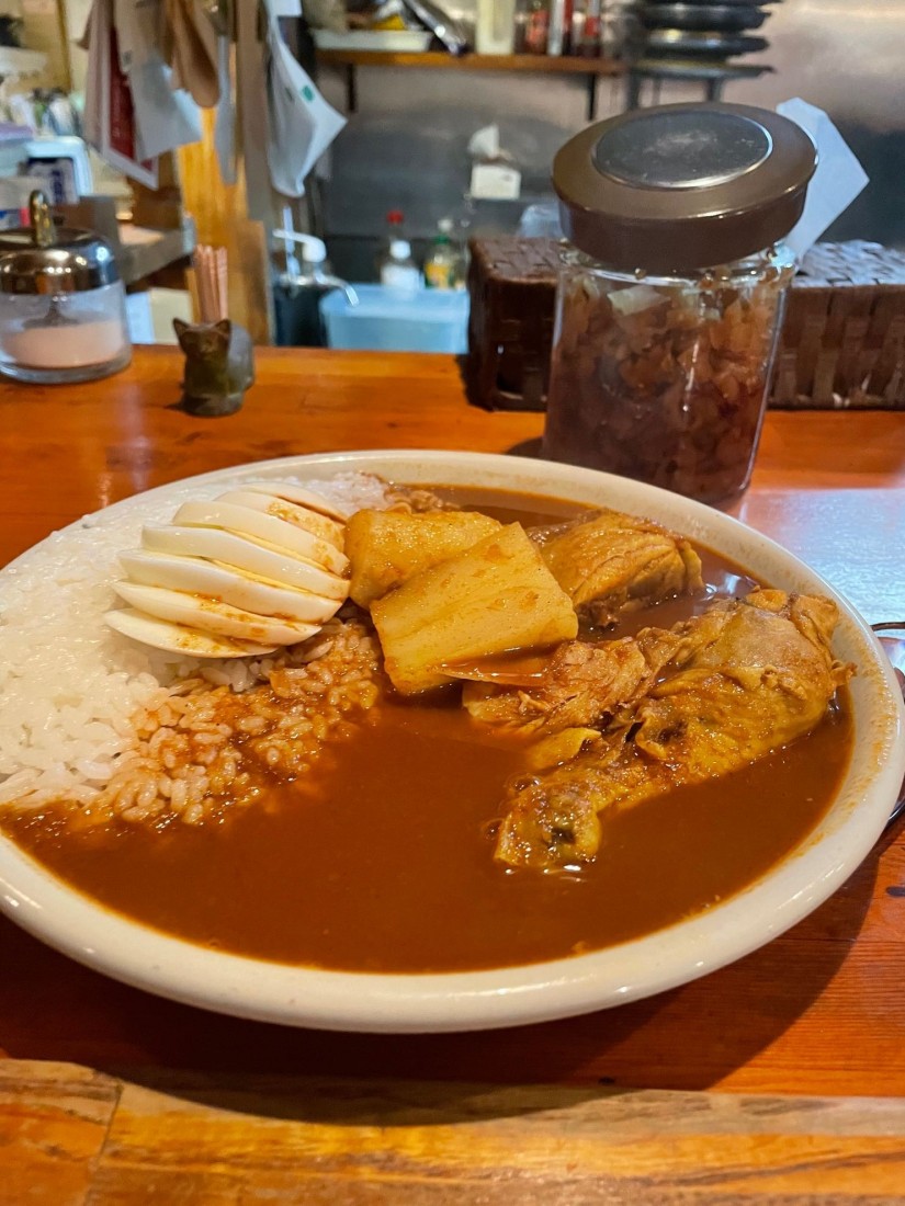 チキンカレー 中  玉子とじゃがいもトッピング 5