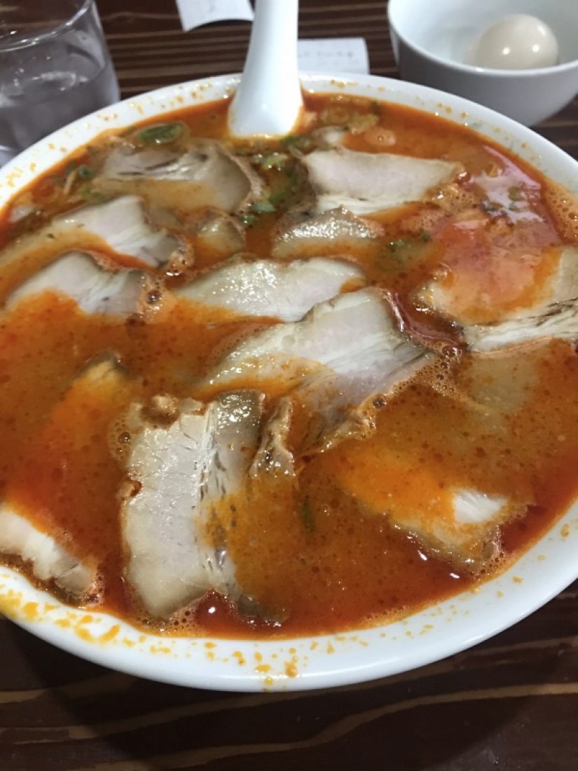 辛ラーメン煮卵チャーシュー