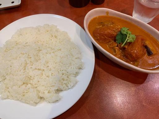 トマトとナスのチキンカリー 激辛