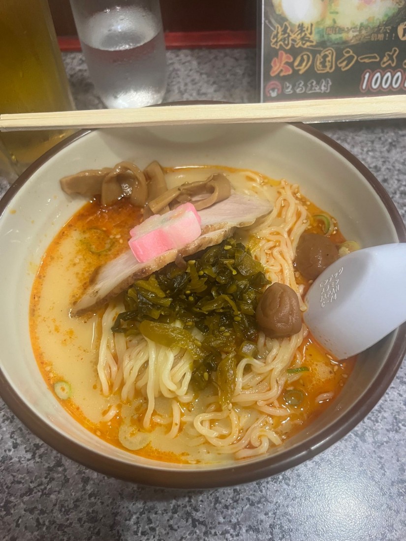 熊本豚骨高菜ラーメン 激辛みそ