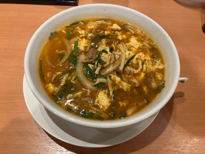 酸辣きのこ湯麺