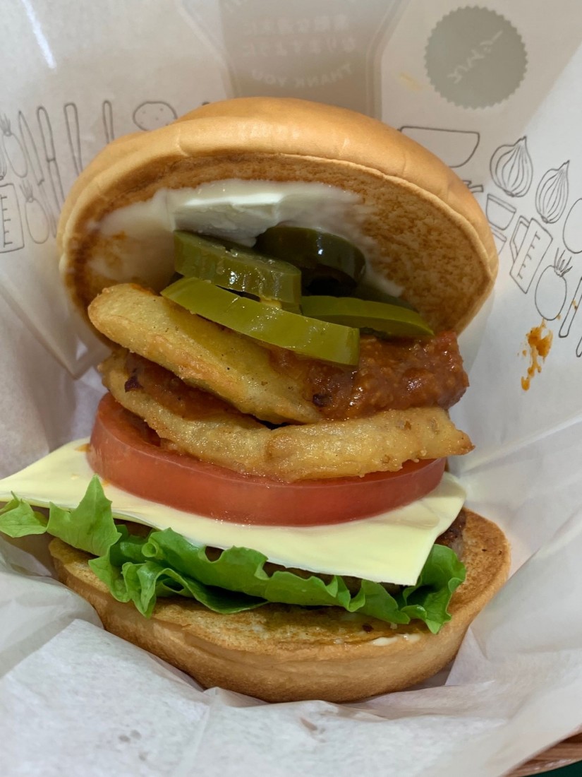 2辛スパイシーごちそうチリバーガー2種のチーズ