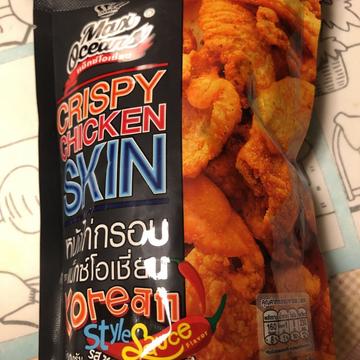 MAX OCEANS CRISPY  CHICKEN SKIN KOREAN  STYLE SAUCE FLAVOR