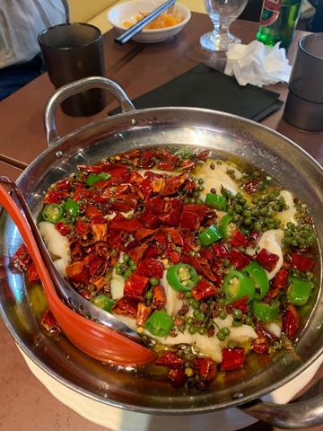 白身魚(鱈)の激辛沸騰煮込み