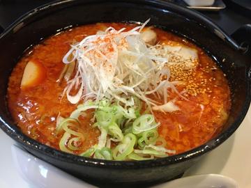 般若辛狂麺 裏 （下から、普通・３辛・５辛・10辛・裏・裏の裏）