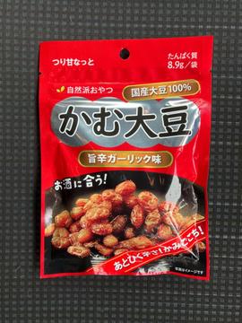 自然派おやつ かむ大豆 旨辛ガーリック味 あとひく辛さ！
