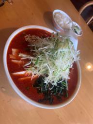 ネギ納豆味噌ラーメン 超辛