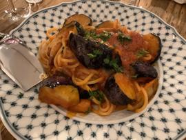 ナスとトマトのパスタ 激辛