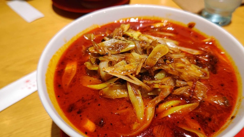 ネギどっさりラーメン 旨辛、中辛、大辛