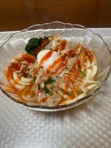 キムチぶっかけうどん