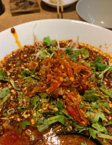 白胡麻坦々麺 真激辛トッピング