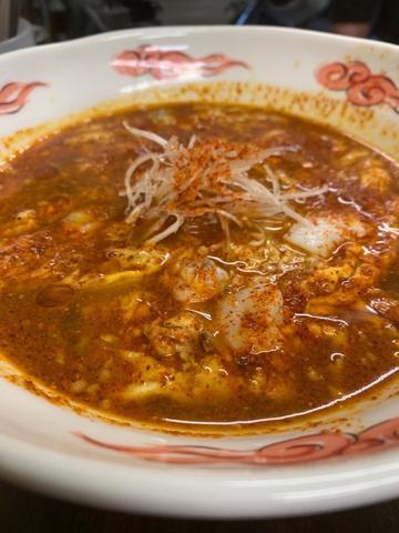 赤い担々麺激辛10辛