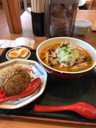 シビカラ味噌麺 黒半チャン定食 辛さ4シビレ2
