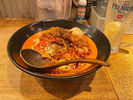 海老辛汁なし坦々麺