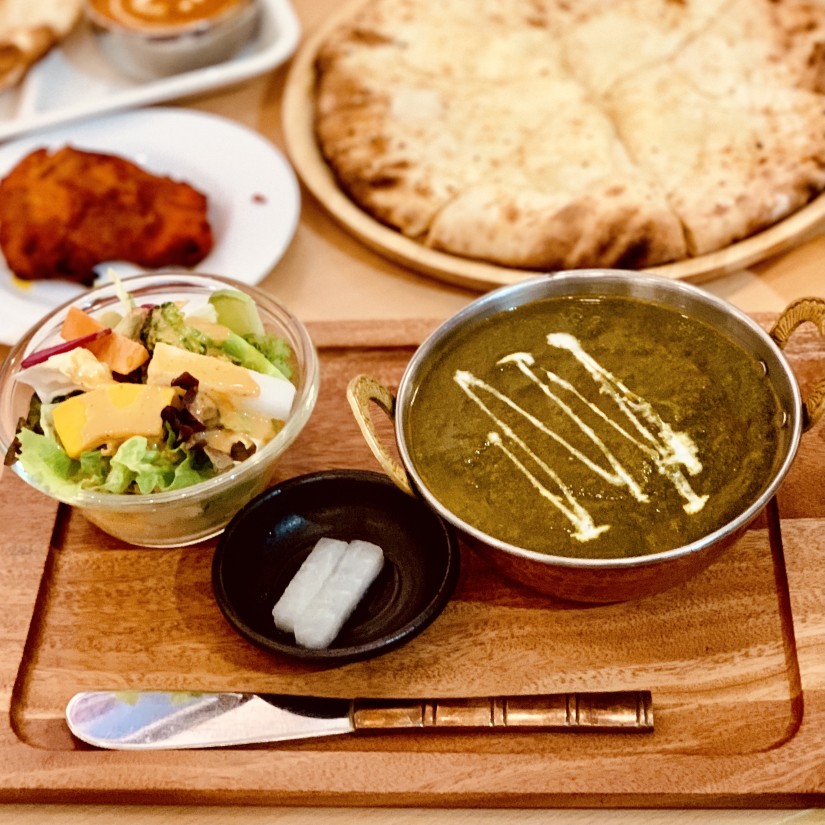 ほうれん草チキン 激辛