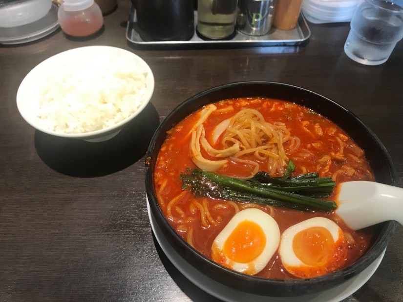 旨辛麺マックス ランチ無料半ライス付 マックス