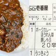 豚しゃぶほうれん草カレー 20辛
