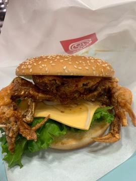 丸ごと！！カニバーガー　スイートチリソース
