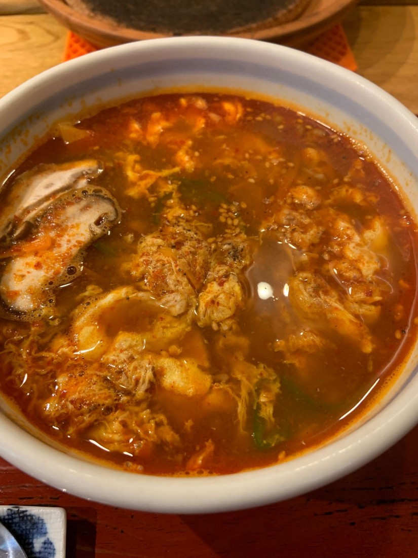 カルビークッパ 辛くして下さい。