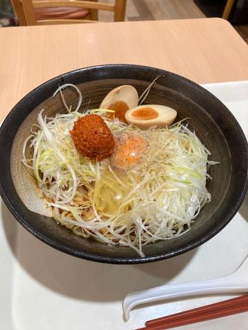 マーラーそぼろ入りねぎ玉中華そば 辛🔥