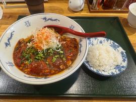 ランチ限定麻婆まぜそば ライスつき 3辛