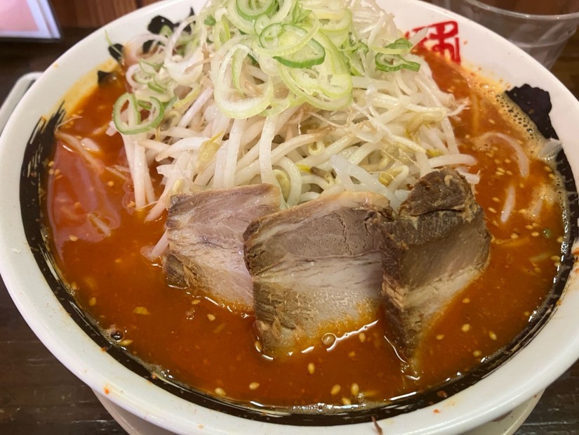 鹿児島ラーメン大辛➕ 通常の大辛をパワーアップしたやつ