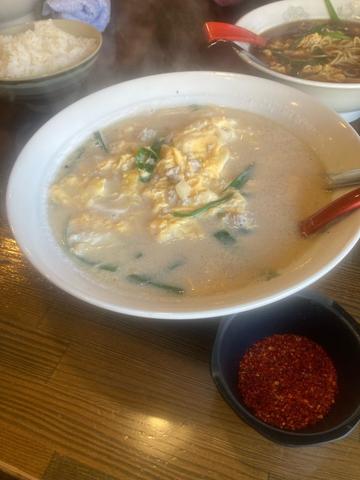 白い辛麺 5辛