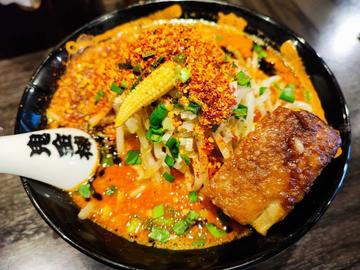 もやしカラシビ味噌らー麺  カラ鬼増し、シビ普通