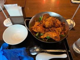 灼熱の汁なしマグマチキン担々麺