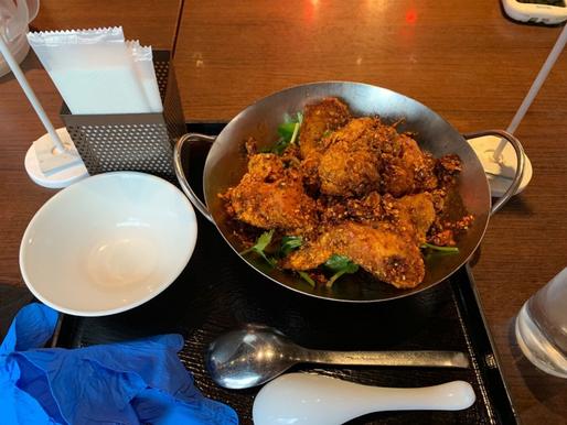 灼熱の汁なしマグマチキン担々麺