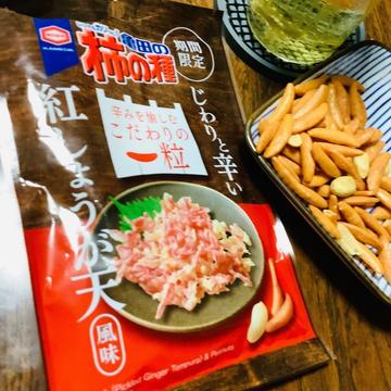 60g 亀田の柿の種 紅しょうが天風味